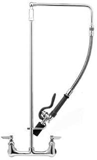 T&S Brass B-0131-C Wall Mounted Pre Rinse Faucet W/ 8" Centers & Swivel Arm - Ultra Low Flow Spray
