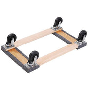 Hardwood Dolly - Carpeted Deck Ends by Global Industrial – 36.5"L x 24"W x 6.5"H, Wood, Brown, Model 585344B