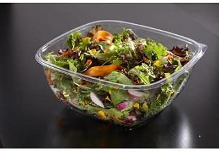 Sabert 80 oz/5 lb Clear, PET Plastic Thermoformed Catering Serving Bowl | 50/Case