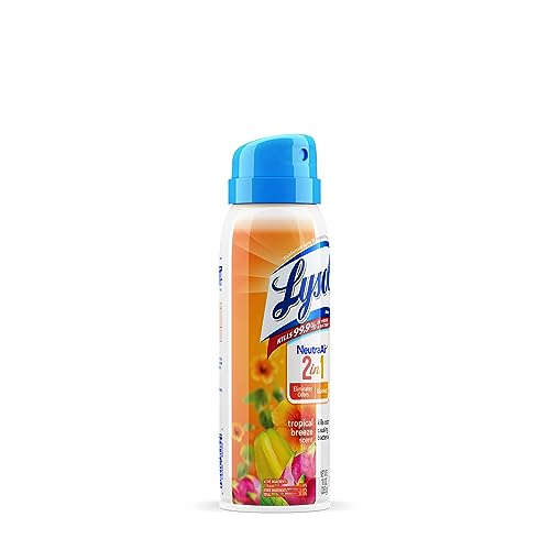 Lysol Tropical Breeze / 10 Ounce (Pack of 1) / Colorless Disinfectant Sprays & Liquids