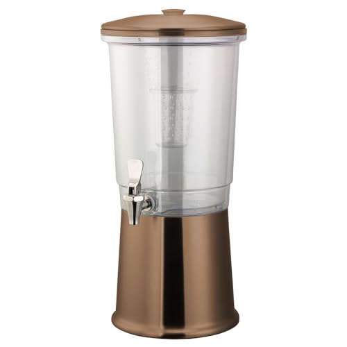 Service Ideas Rose Gold / 3 Gallon / Traditional Iced Beverage Dispensers
