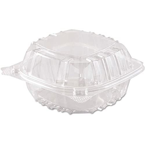 Clearseal Plastic Sandwich Hinged Container 125/Pack in Clear by DART – 21.5 liters, Plastic, Clear, Model DCCC57PST1