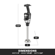 Waring 12" Shaft / Stainless Steel / Immersion Blenders Countertop Blenders