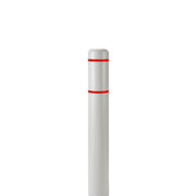 d 7" x 60" Bollard Cover Light Gray - (Light Gray red Tape) by Innoplast – 7\"x60\", HDPE or LDPE, Light Gray red tape, Model BC760LGR