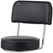 Bar Stool Replacement Seat, Black Open Back W/ Chrome Frame, (ROY 7715 S BLK) Royal Industries