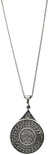 925 Sterling Silver King Solomon's Seal Esmaül Hüsna Men's Necklace | Spiritual Protective Pendant | 23.6 in (23.6 in) Chain
