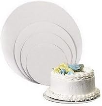 Vineland Packaging Single Wall Circular Cake Board White, 16" Diameter | 125/Case