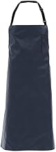 Locknane Navy Blue Synthetic Leather Bib Apron - 37"L x 26"W