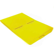 Lid for 4 Cu Yd Yellow Self Dumping Hopper by Global Industrial – 63.25"L x 83"W x 26"H, Steel, Yellow, Model 40033SL-YEL