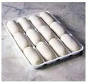 Bridgford Foods Proof and Bake White Bun Dough Loaf, 4 Ounce -- 80 per case.