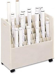 Safco Laminate Mobile Roll Files FILE,ROLL STOR,MOBILE,50 (Pack of2)