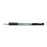 : Signo Gel GRIP Stick Roller Ball Pen by Uni-Ball – 2 Count (Pack of 12), Rubber, Black, Model 65450