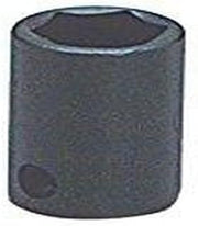 Wright Tool 3822 3/8" Drive 6 Point Standard Impact Socket, 11/16"
