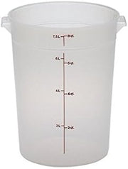 Cambro RFS8PP190 Round Storage Container 8 Qt, 6 Pack