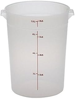 Cambro RFS8PP190 Round Storage Container 8 Qt, 6 Pack