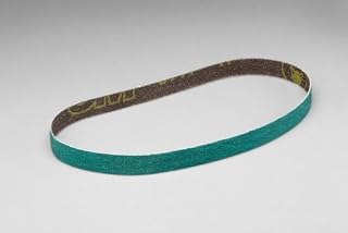 3M 577F Abrasive Belt, Fabric Splice, Polyester Cloth Backing, Zirconia Alumina, Waterproof, 1" Width x 18" Length, Grit 120 (Case of 200)