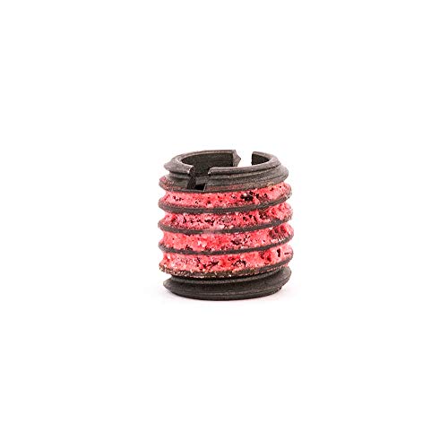 E-Z LOK 10.4mm / M8-1.25 Internal Threads, M12x1.75 External Threads, 12.50 mm Length / Red Thread Locking Inserts