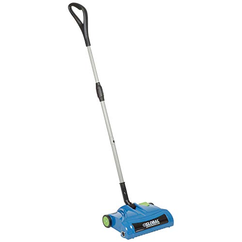 Rechargeable Cordless Sweeper by Global Industrial – 1 Count (Pack of 1), Plastic/Aluminum, Blue, Model PCS3-GL