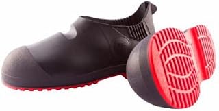 TINGLEY 45811.MD Workbrute G2 Overshoes, Black/Red PVC, 5.5 In. High, M - Quantity 6