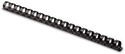 Fellowes Plastic Comb Bindings, 3/8", 55 Sheet Capacity,25/PK,BK (52322)