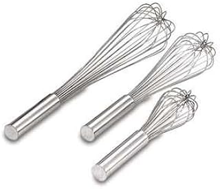 Royal Industries Piano Whip, Stainless Steel, 12'', Silver