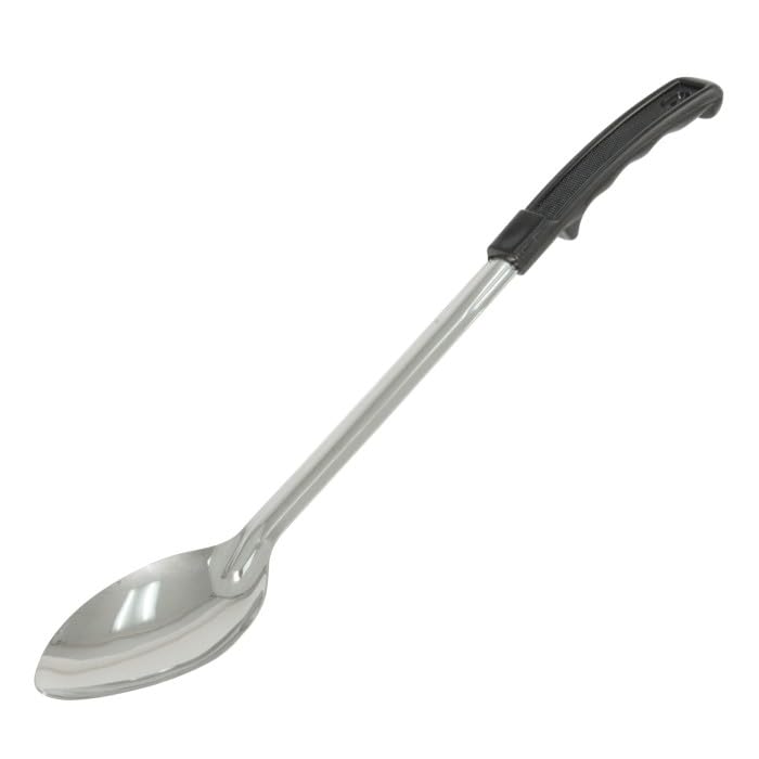 CAC Stainless Basting Spoon SBSO-15BH Solid Black Handle 1.2 mm 15 inch by CAC China – Stainless Steel, Pack of 99