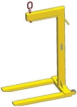 M&W Wheeled Multiple Adjustment Bale Lift Pallet Lifter - 4000 Lb. Cap.