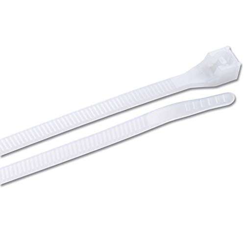 CABLE TIE 11" (75 LB) 1000/BAG by Gardner Bender – 19"L x 0.17"W x 3.5"H, Nylon, Natural, Model 46-310M