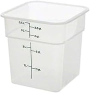Cambro 4SFSPP190 CamSquare Storage Container, Translucent, 4 qt.,Green