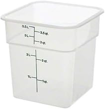 Cambro 4SFSPP190 CamSquare Storage Container, Translucent, 4 qt.,Green