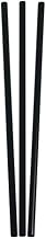 MarketPro Unwrapped Giant Straw Black, 7.75" Length | 150/Pack, 10 Pack/Case