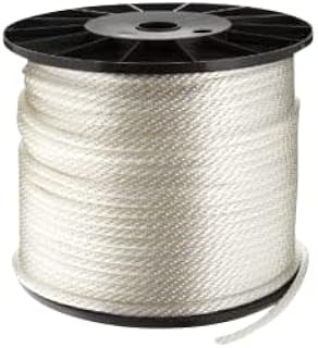 Continental Western Corporation CWC Solid Braid Nylon Rope - 3/8" x 500 ft, White #105115