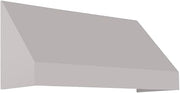 AWNTECH 5.375 Ft New Yorker Rigid Valance Style Door/Window Awning Fixed Outdoor Canopy 64.5 Inch W x 44 Inch H x 48 Inch Proj, Gray