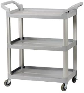 Royal Industries Bus Cart, Plastic, 32x16, Gray