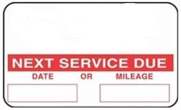 John Dow Service Reminder Stickers - 1000 Stickers/Roll