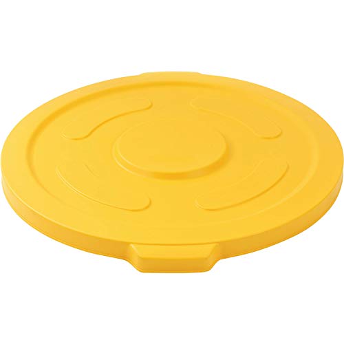 Global Industrial Yellow / 27-1/2" Diameter x 2-1/2"H / Industrial Kitchen Trash Cans