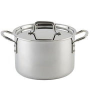 Winco 6 Quarts / Stock Pot TriPly / Silver Stockpots