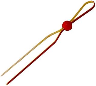 PacknWood PK209BBLUKAR Adjustable Bamboo Double Pick Red Ball, 5.3" (Pack of 100)