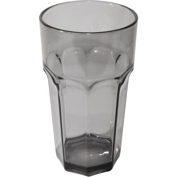 Louis Tall Tumbler for Restaurants by Carlisle FoodService Products – 32oz, 32.0 fluid_ounces, Plastic, Smoke, Pack of 24