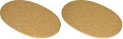 LINDEN SWEDEN Jonas Round Cork Trivet - Water Absorbent - Perfect for Plants, Hot Pots, Pans, Mugs, and Glasses (13" x 8 1/2" (1pack)) (Pack of 2)