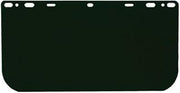 MCR Safety 181542 Polycarbonate Universal Visor Safety Faceshield, Dark Green, 8-Inch by 15-1/2-Inch, 0.040-Inch Thick, 1-Pair