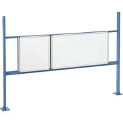 18"W and 36"W Whiteboard Mounting Kit for 72"W Workbench - Blue by Global Industrial – 72"W x 19"H, Blue, Model 319179BL