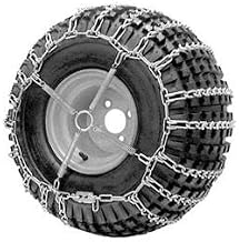 ATV V-Bar Tire Chains, 2 Link Spacing, Steel, Pair - Lot of 2