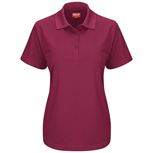 Red Kap XX-Large / Burgundy / Short Sleeve Performance Knit® Pocketless Core Polo Polos