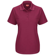 Red Kap X-Large / Burgundy / Short Sleeve Performance Knit Pocketless Core Polo Polos