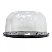 PWP Ultrapac APET Plastic Premium Round Cake Container Black/Clear by PACTIV – 50 CT, APET Plastic, Black Base, Clear Lid, Model 4061267