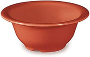 G.E.T. B-105-RO-EC Melamine Narrow Rim Deep Fruit/Soup Bowl, 10 Ounce, Rio Orange (Set of 4)