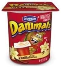 Danimals Vanilla Nonfat Yogurt , 4 Ounce Cup -- 48 per case.