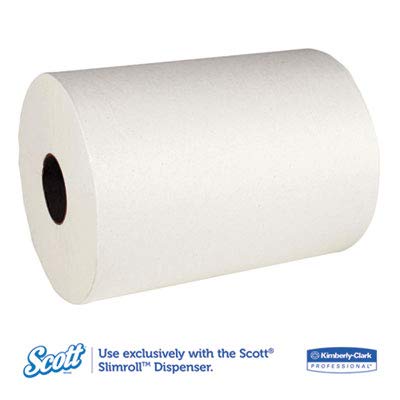 KIM12388 - Slimroll Hard Roll Towels by Kimberly-Clark – 6 Rolls (840 Sheets each), Paper, White, Pack of 6