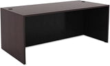 Alera Valencia Series Straight Front Desk Shell, 65" x 29.5" x 29.63", Espresso